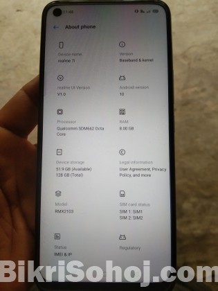 Realme 7i  8GB-128GB